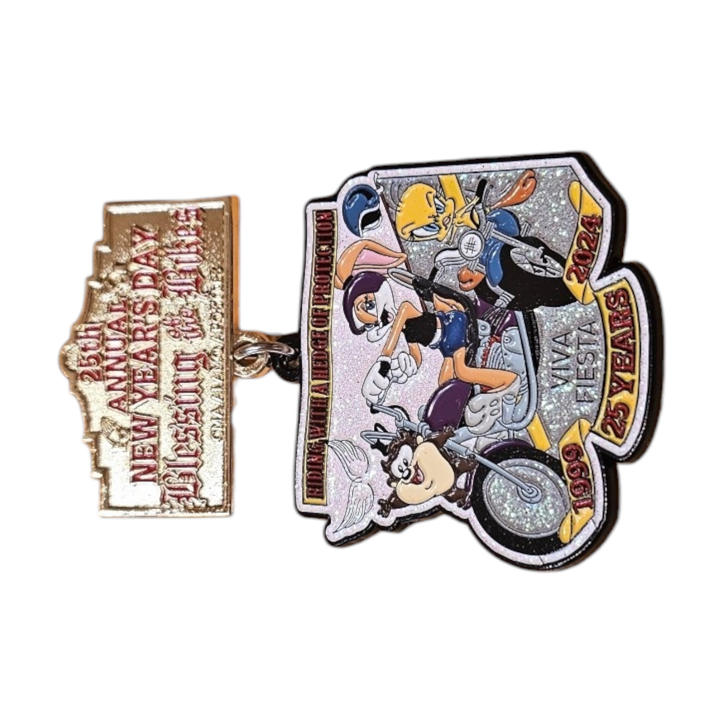 2024 Blessing of the Bikes "Lola Bunny Taz Tweety Harley" Fiesta Medal