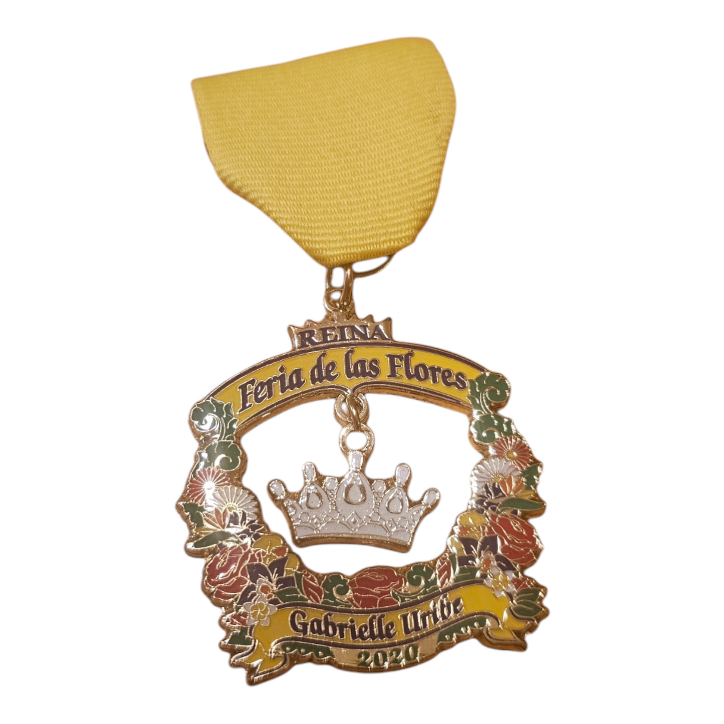 2020 "Gabrielle Uribe" Official Feria de las Flores Queen fiesta Medal