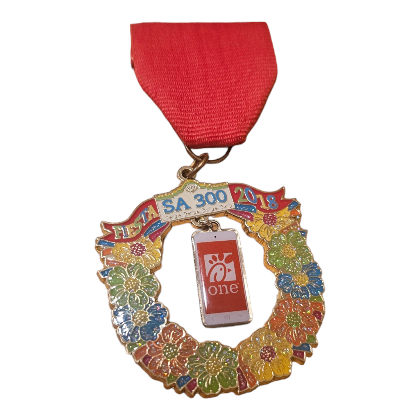 2018 Chick-Fil-A "SA 300 Wreath" Fiesta Medal