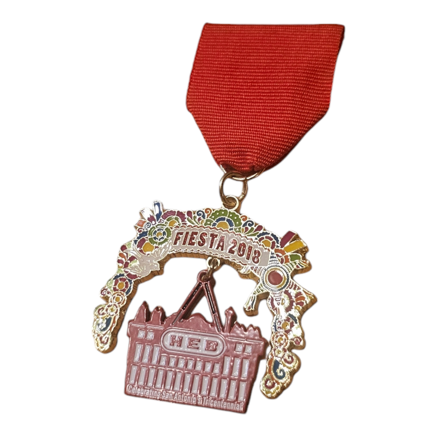 2018 HEB " Dangle Basket" Fiesta Medal