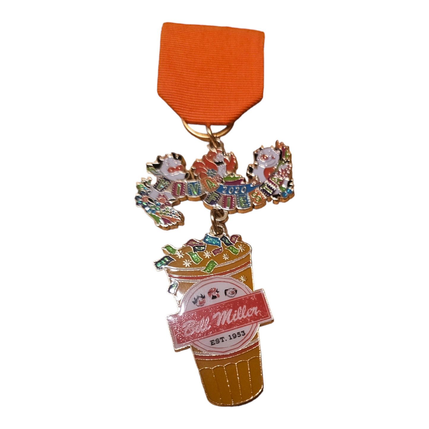 2020 Bill Miller Bar-B-Q "Confetti Tea" Fiesta Medal