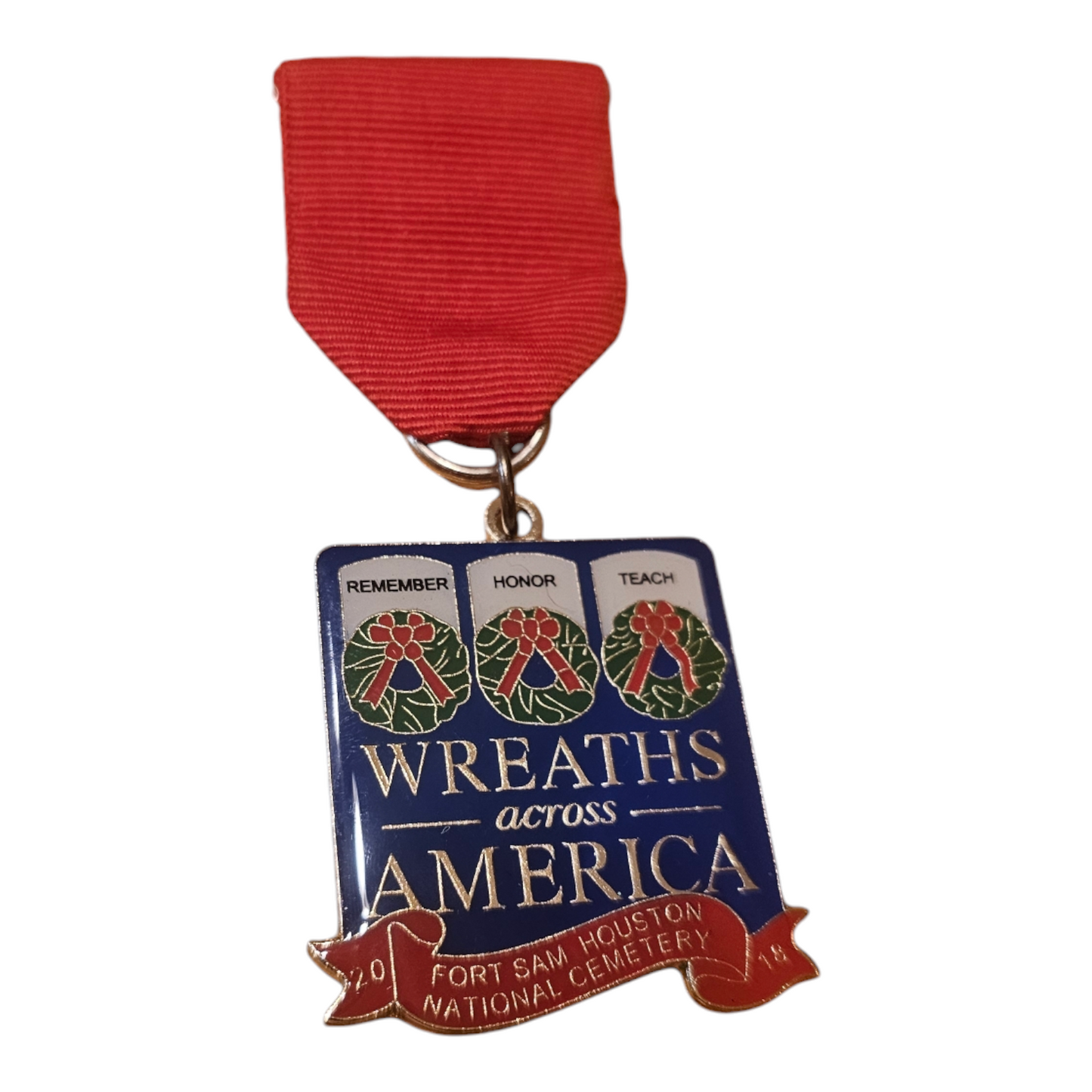 2018 Wreaths Across America "3 wreaths" Fiesta Medal