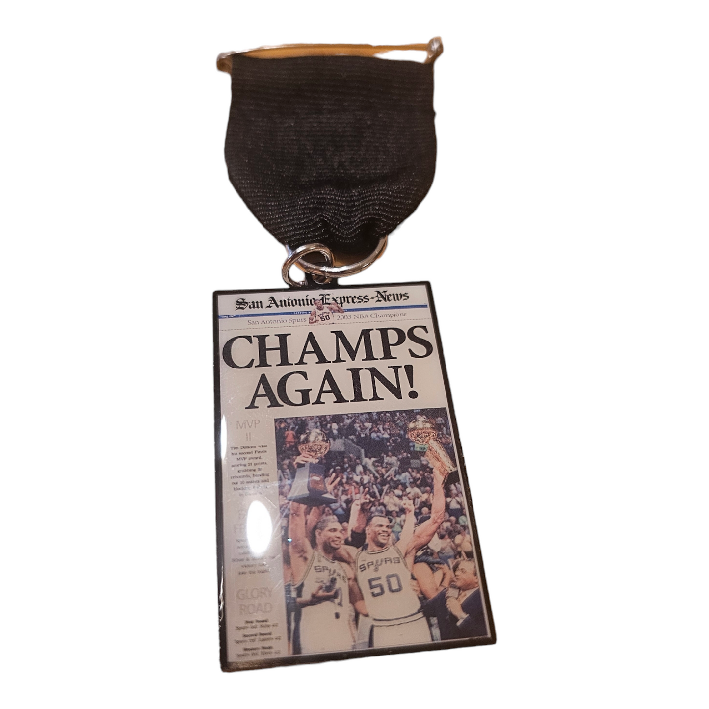 2016 Spurs "Champs Again" Express News Fiesta Medal