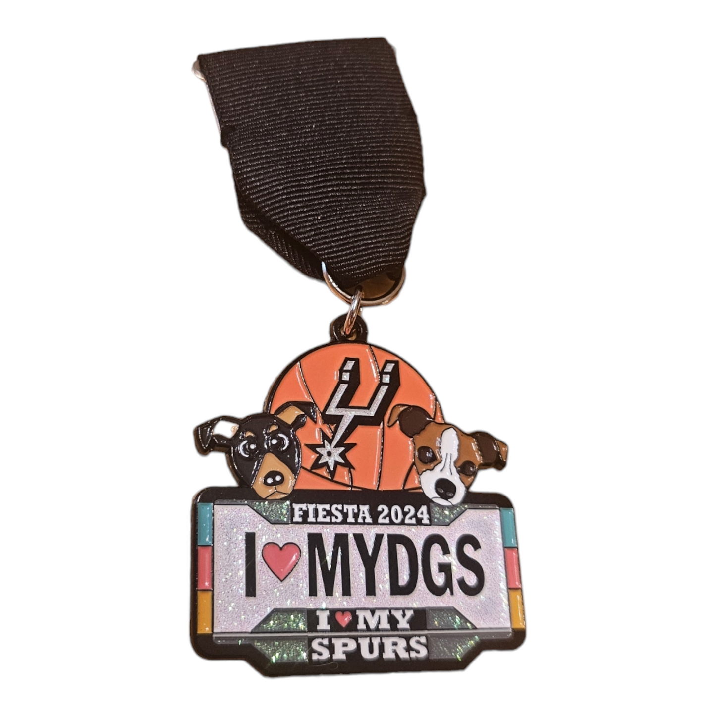 2024 "I ❤️ mydgs" licenseplate Fiesta Medal