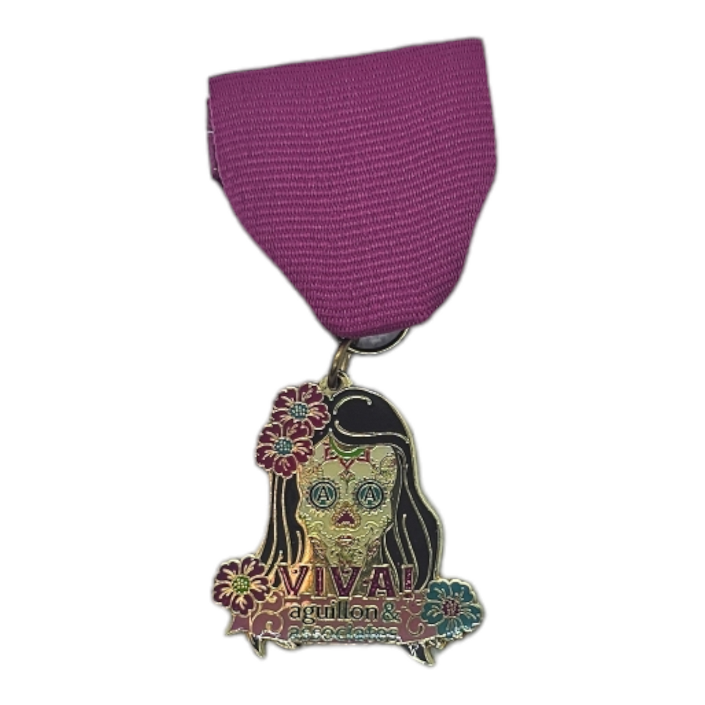0 Aguillon & Associates "Viva Skull" Fiesta Medal