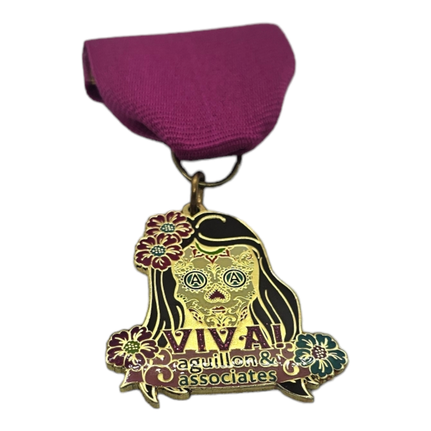 0 Aguillon & Associates "Viva Skull" Fiesta Medal