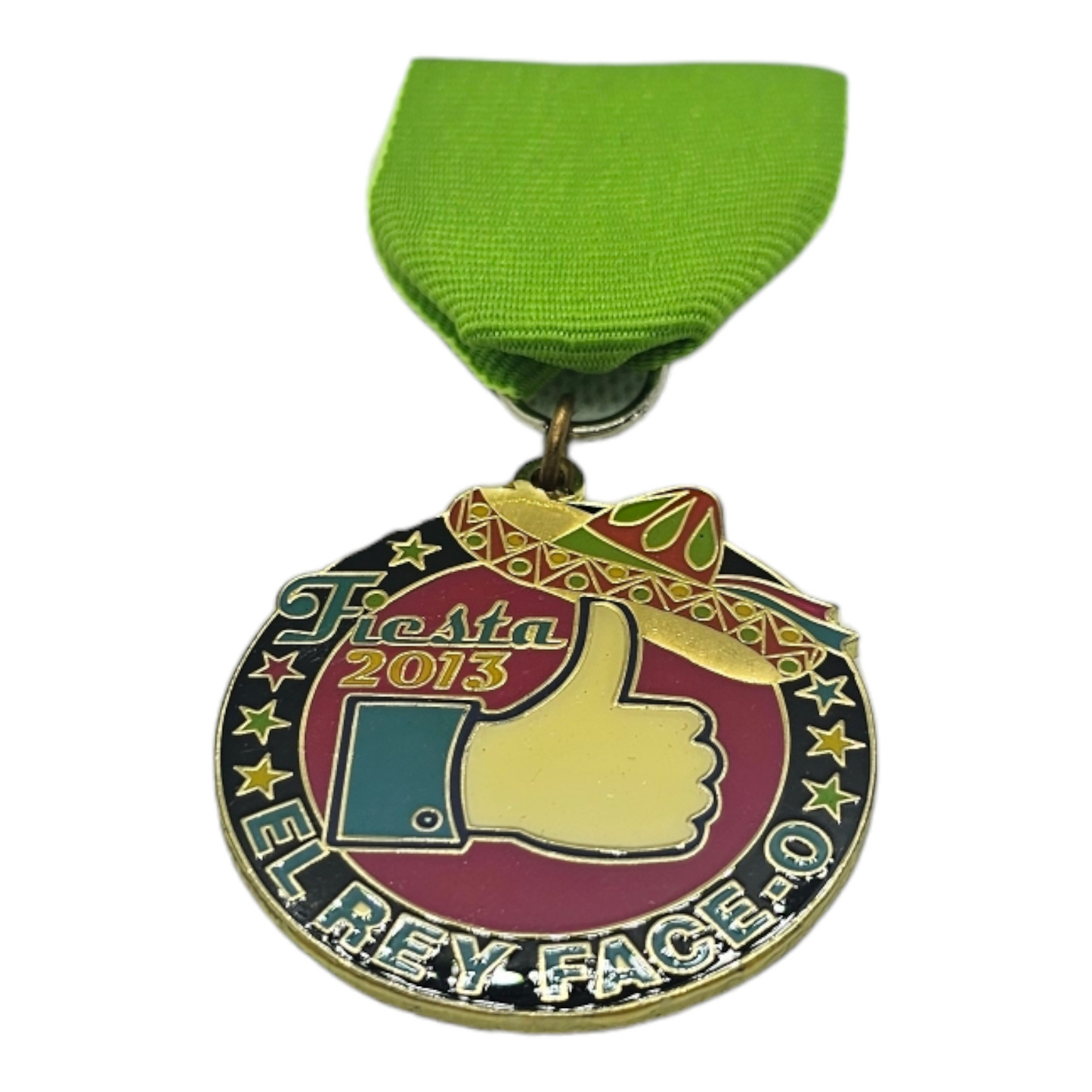 2013 El Rey Face-O "Facebook Like" Fiesta Medal