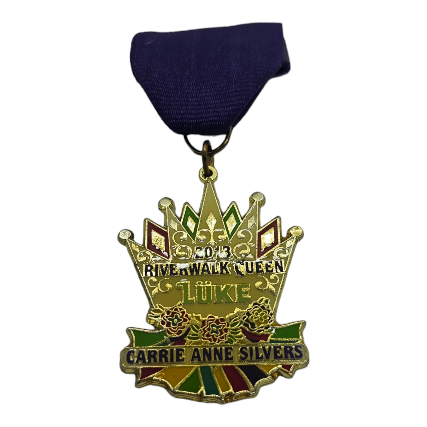 2013 Riverwalk Queen "Luke Crown" Carrie Ann Silvers Fiesta Medal
