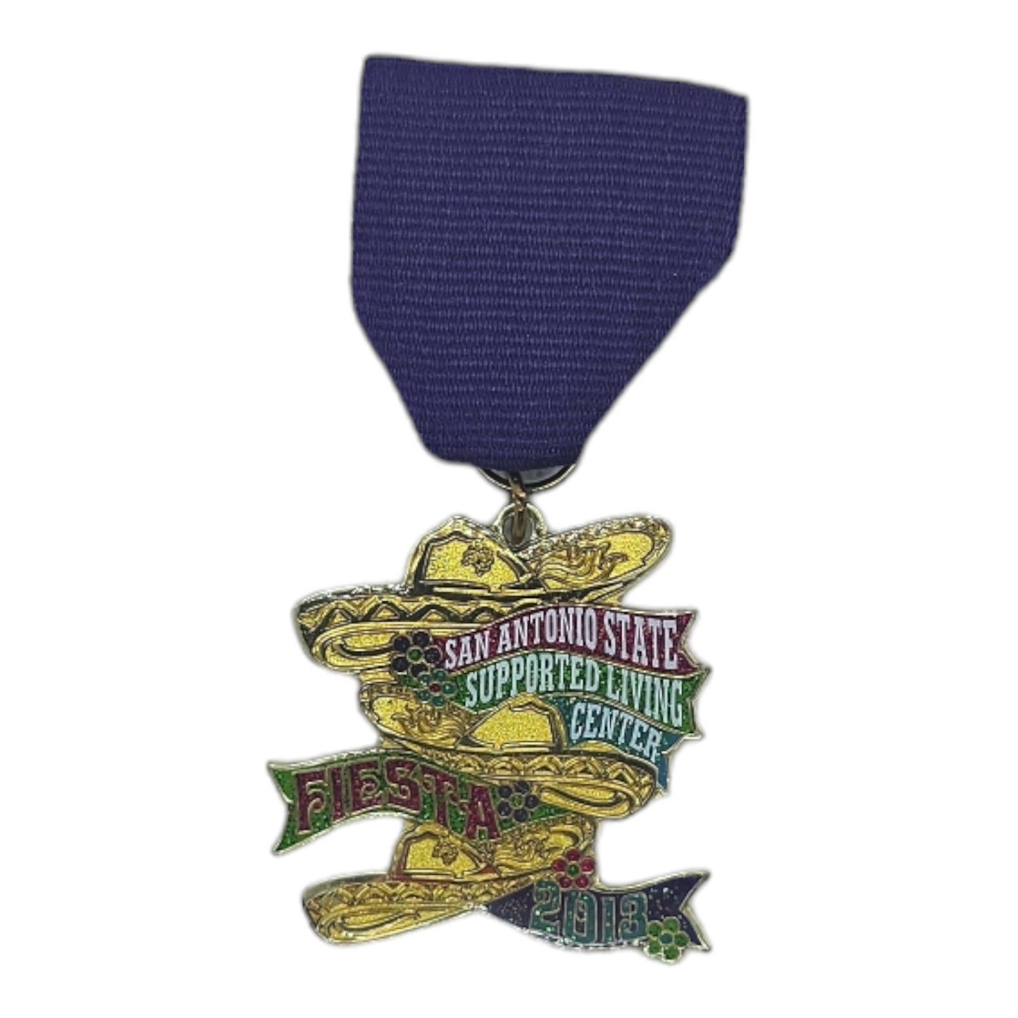 2013 San Antonio Supported Living Center "Sombreros" Fiesta Medal
