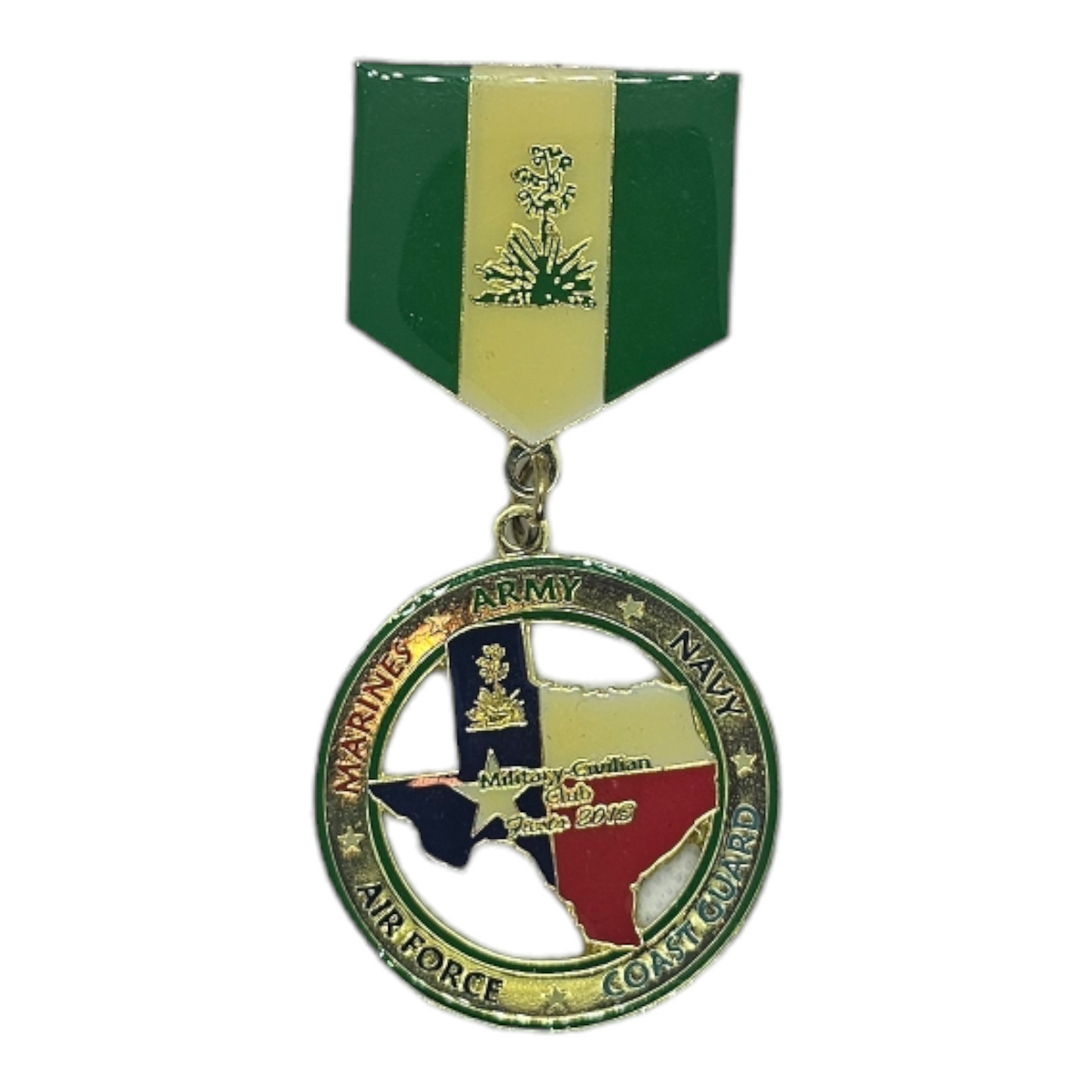 2013 Military Civilian Club "Texas Coin" Fiesta Medal
