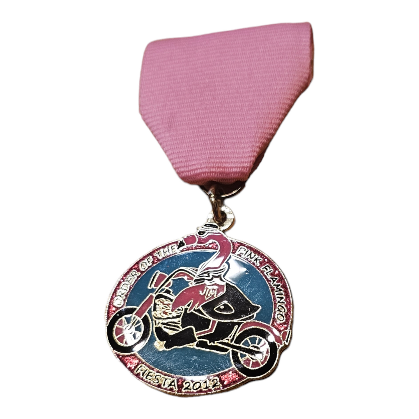 2012 Pink Flamingo "Flamingo Motorcycle" Fiesta Medal