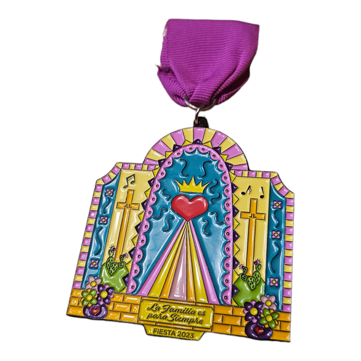 2023 La Familia es Para Siempre "Stained Glass" Fiesta Medal