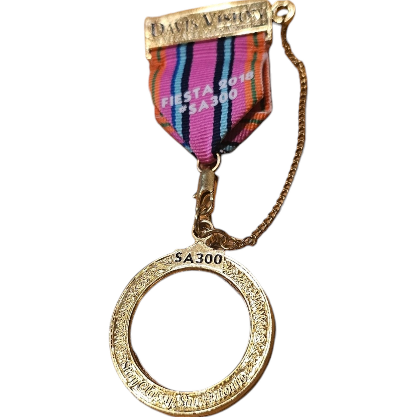 2018 Davis Vision "Monocle" fiesta medal