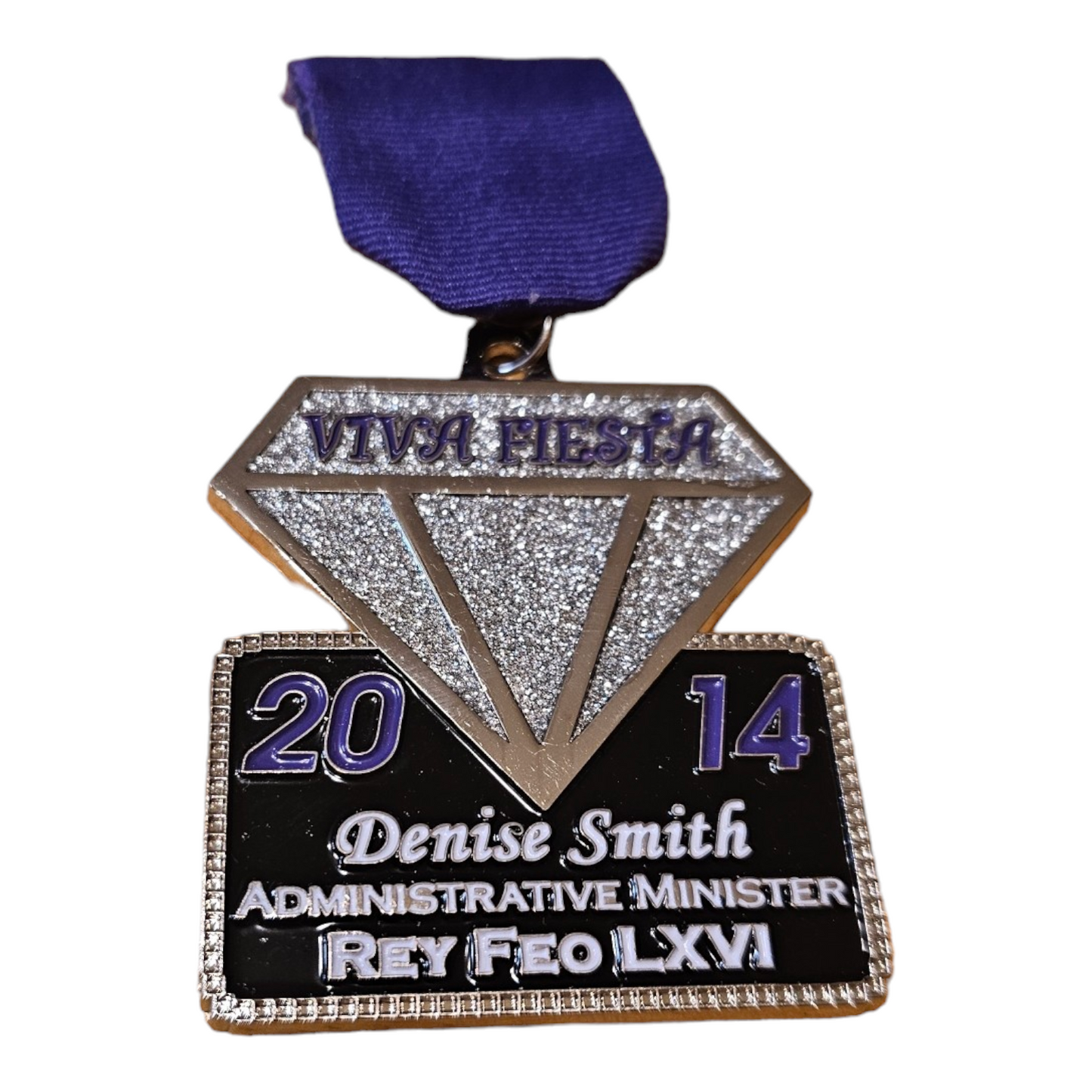 2014 Denise Smith Administrative Minister Rey Feo "Diamond" Fiesta Medal