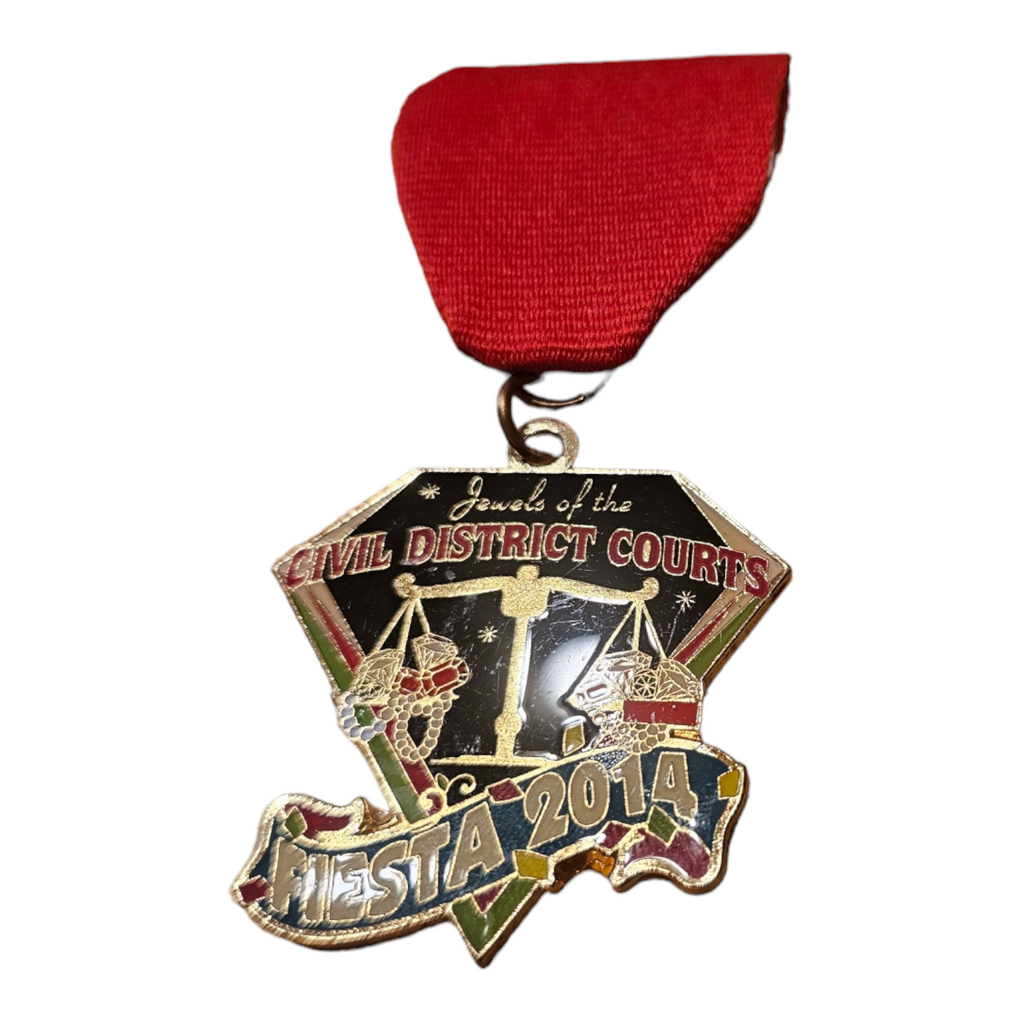 2014 Civil District Courts "Diamond Balance" Fiesta Medal