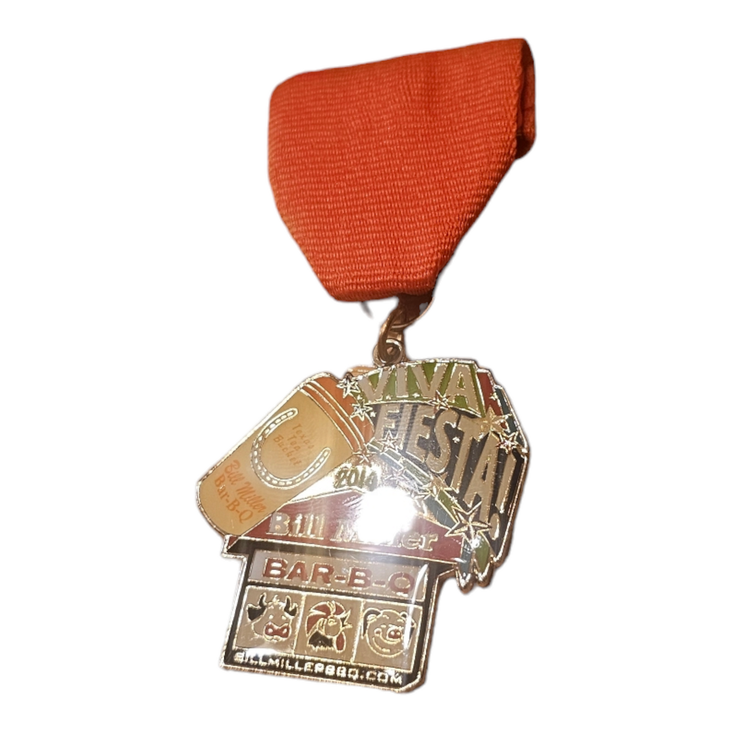 2014 Bill Miller Bar-B-Q "Cup Sign" Fiesta Medal