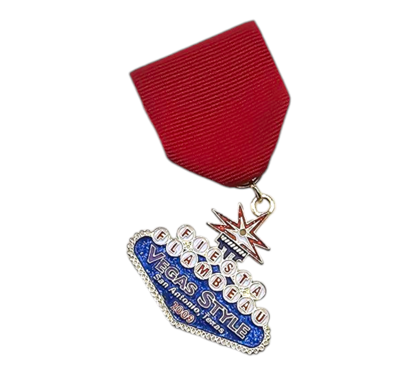 2009 Fiesta Flambeau Vegas Style Light up Fiesta Medal