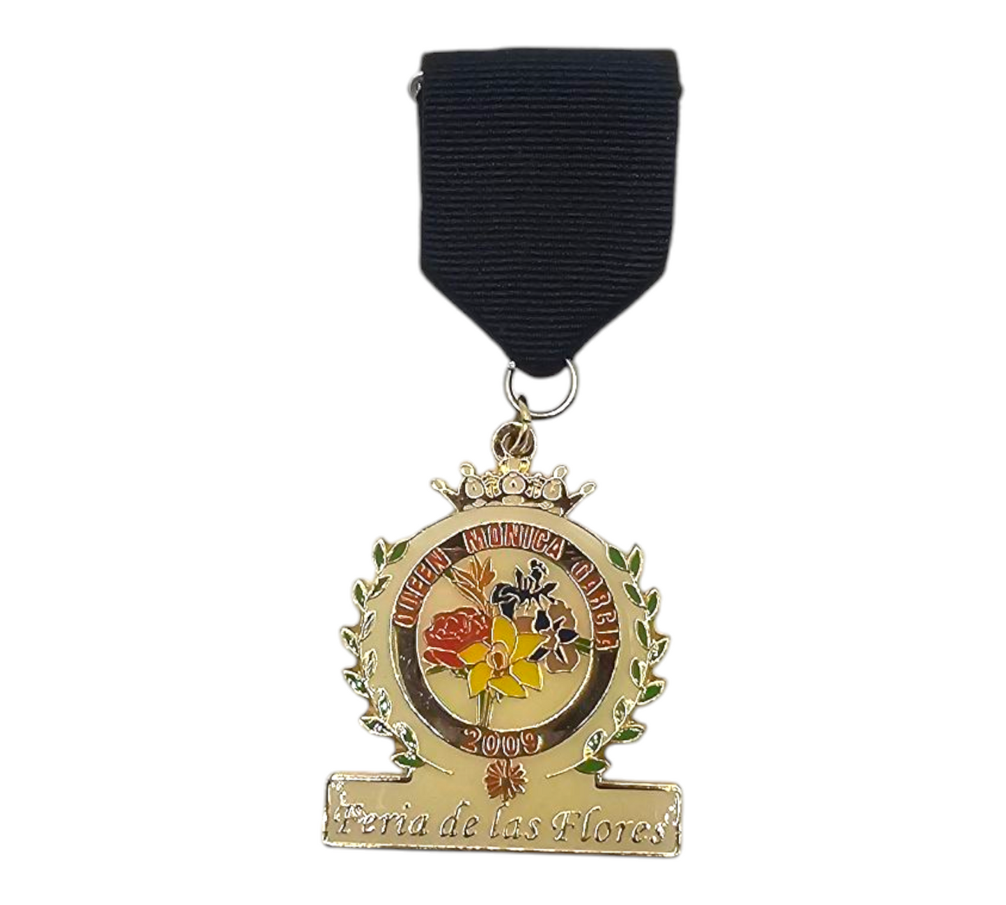 2009 Feria De Las Flores Queen Monica Garcia Fiesta Medal
