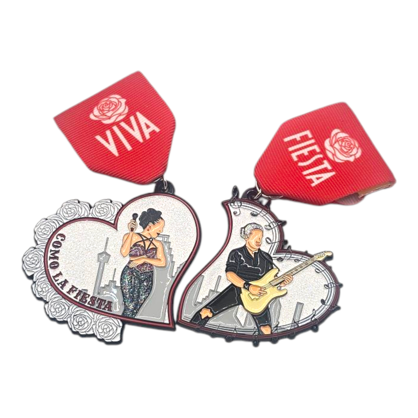 0 Como La Fiesta Selena Chris Guitar Viva Fiesta Medal