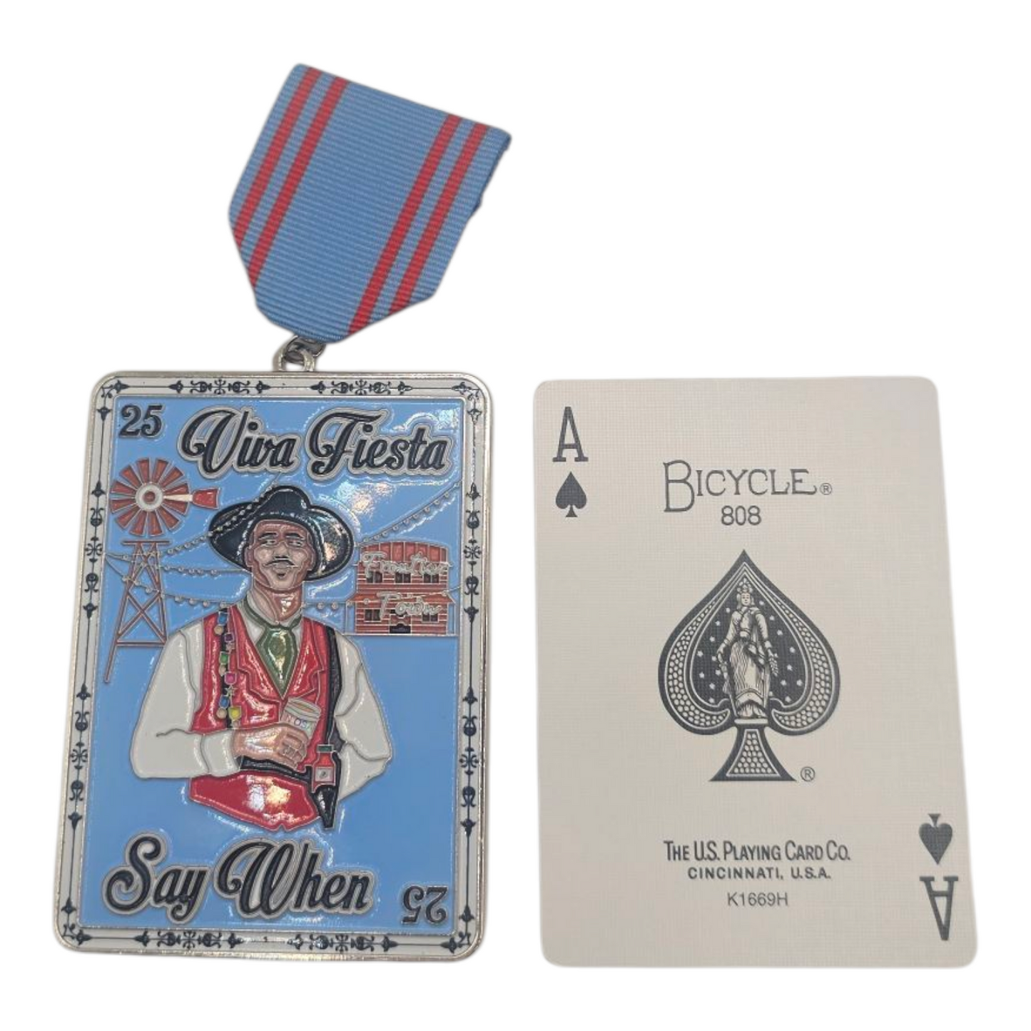 2025 Tombstone Doc Holiday Say When Playing Card Fiesta Medal