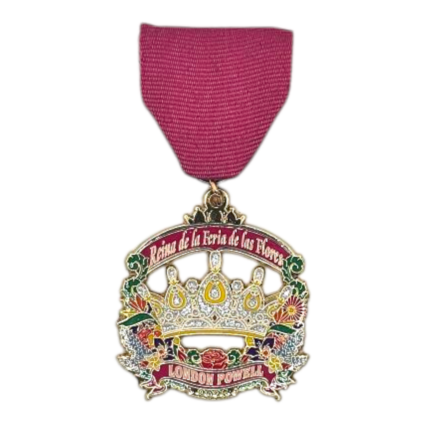 2025 Reina de la Feria de las Flores London Powell Fiesta Medal