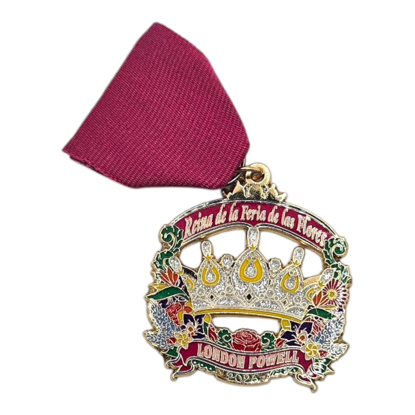 2025 Reina de la Feria de las Flores London Powell Fiesta Medal