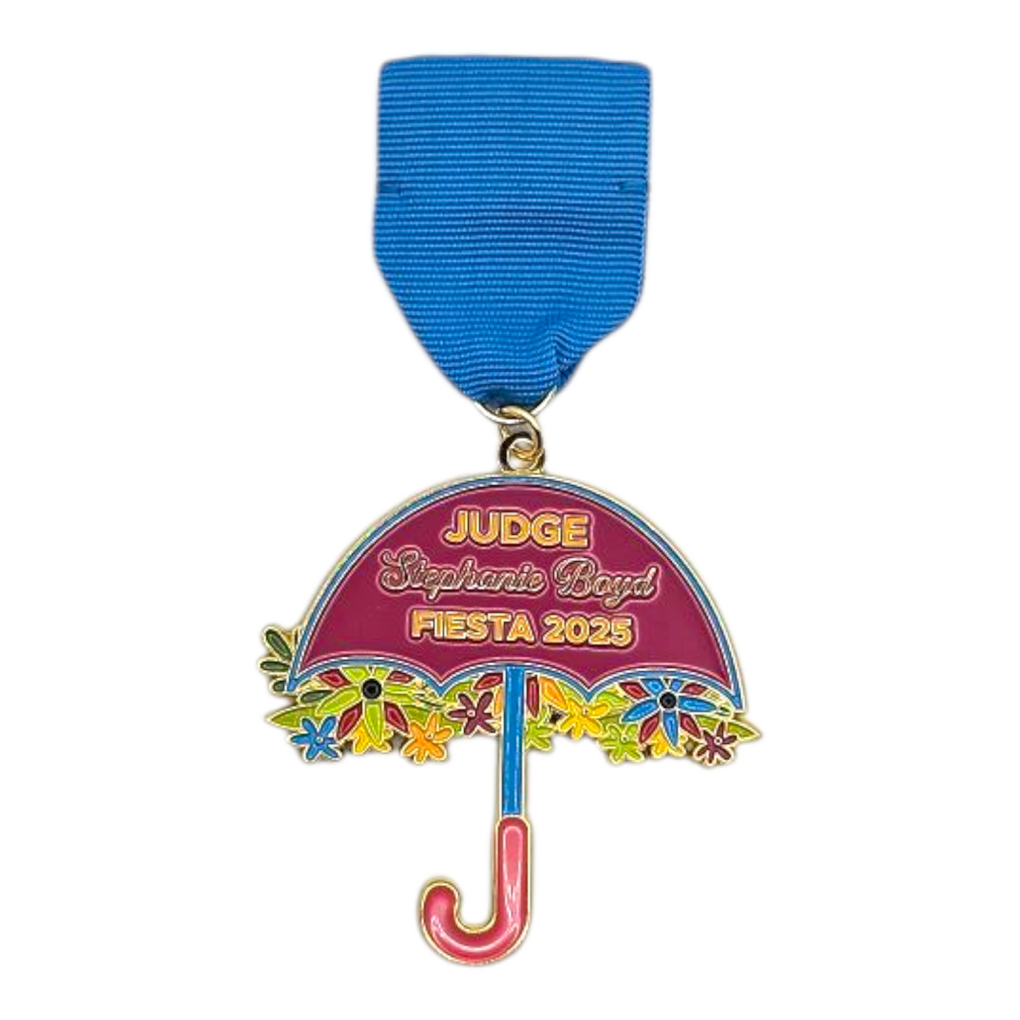 2025 Judge Stephanie Boyd Flower Umbrella Fiesta Medal