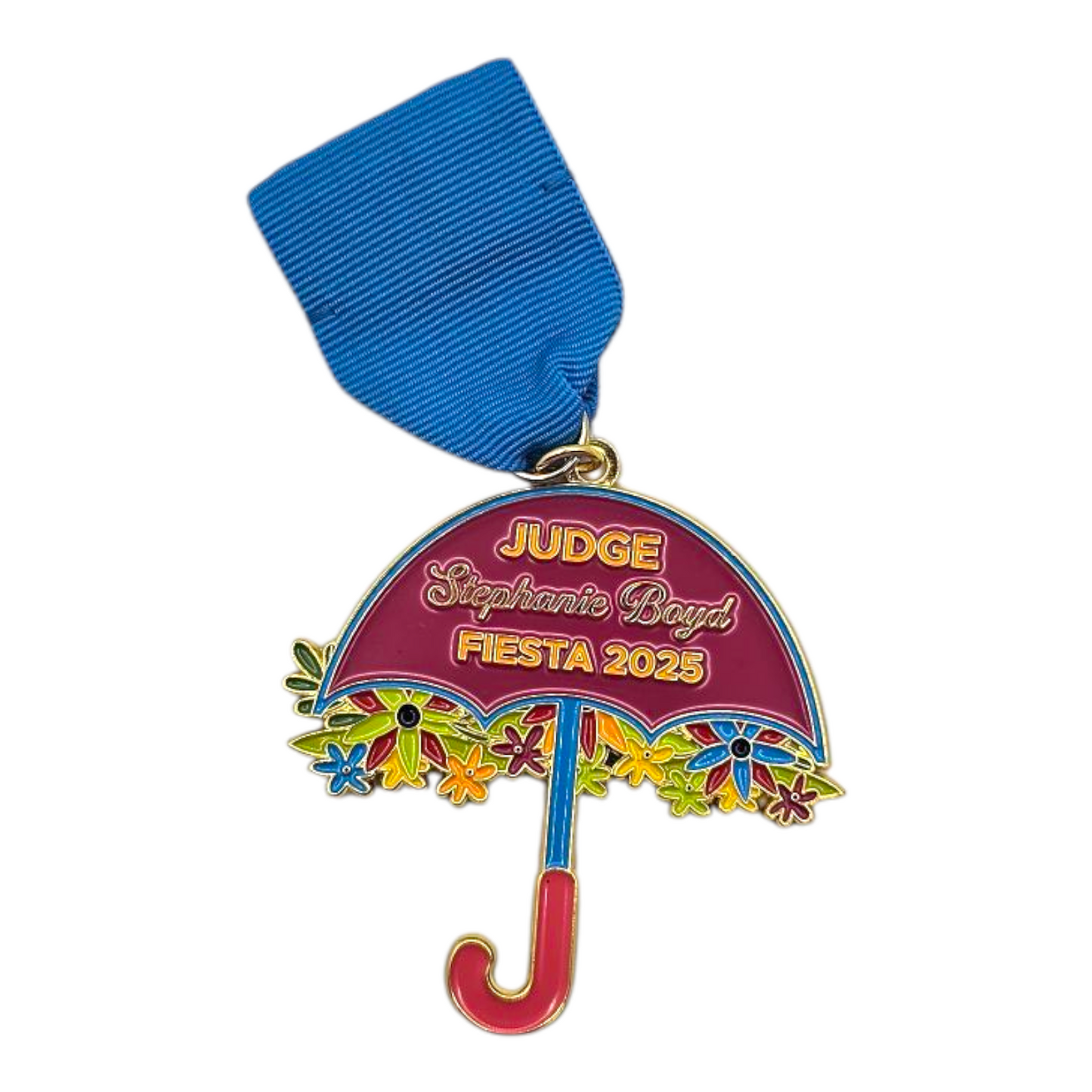 2025 Judge Stephanie Boyd Flower Umbrella Fiesta Medal