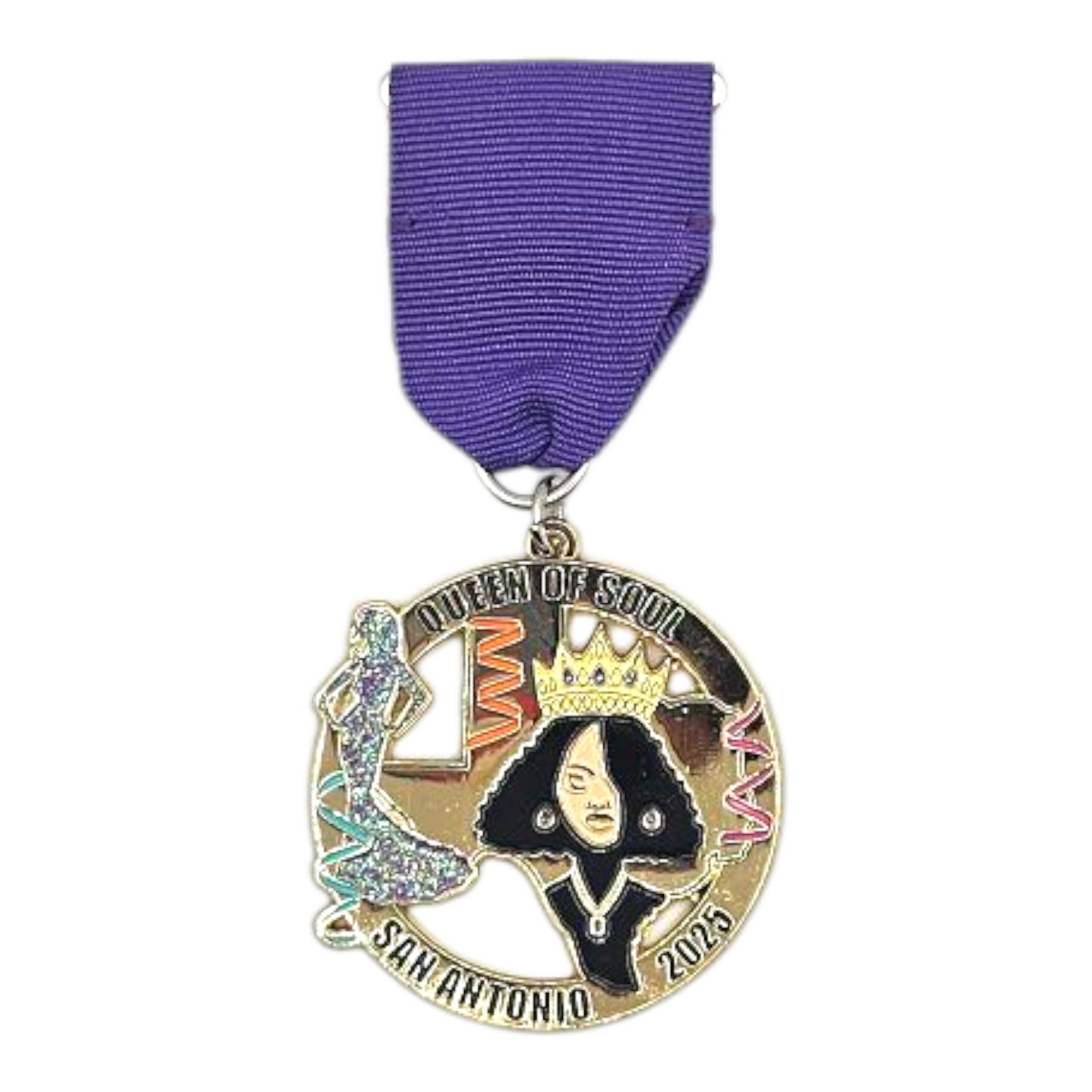 2025 Queen of Soul Fiesta Medal