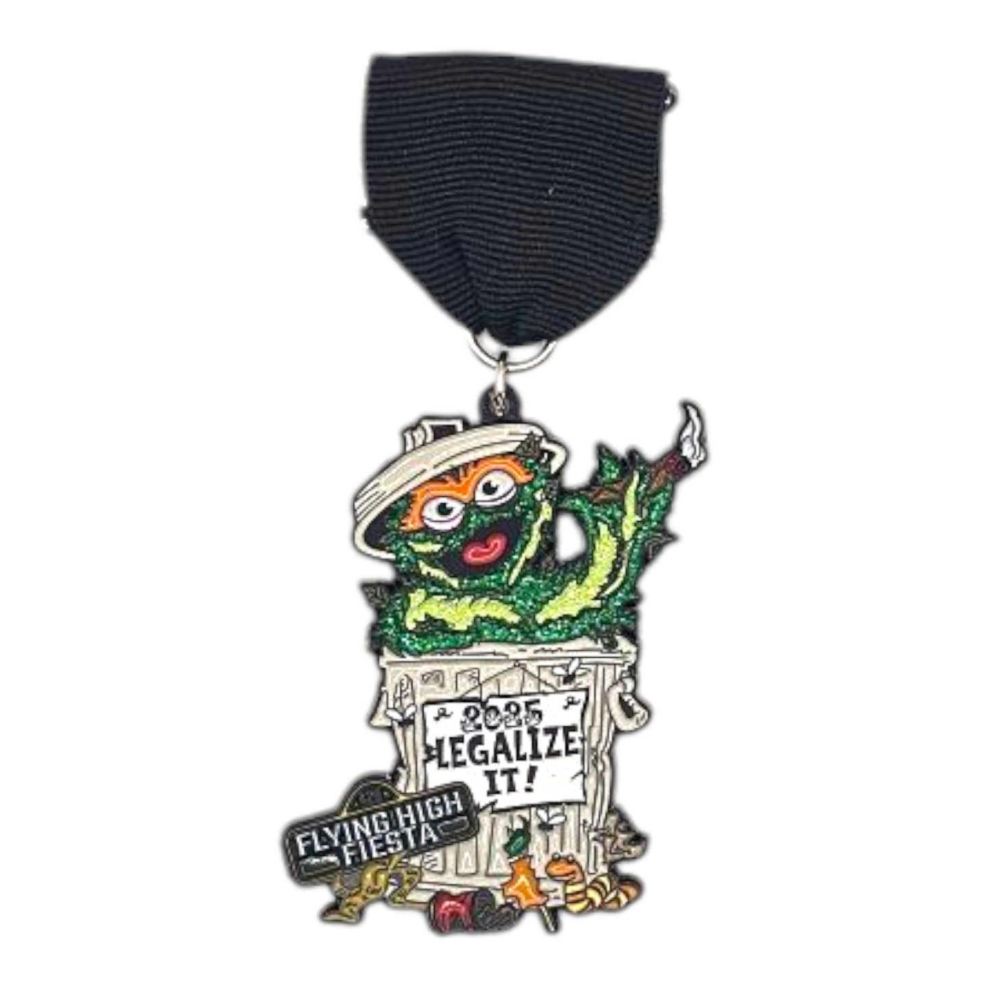 2025 Legalize It Oscar the Grouch Flying High Fiesta Medal