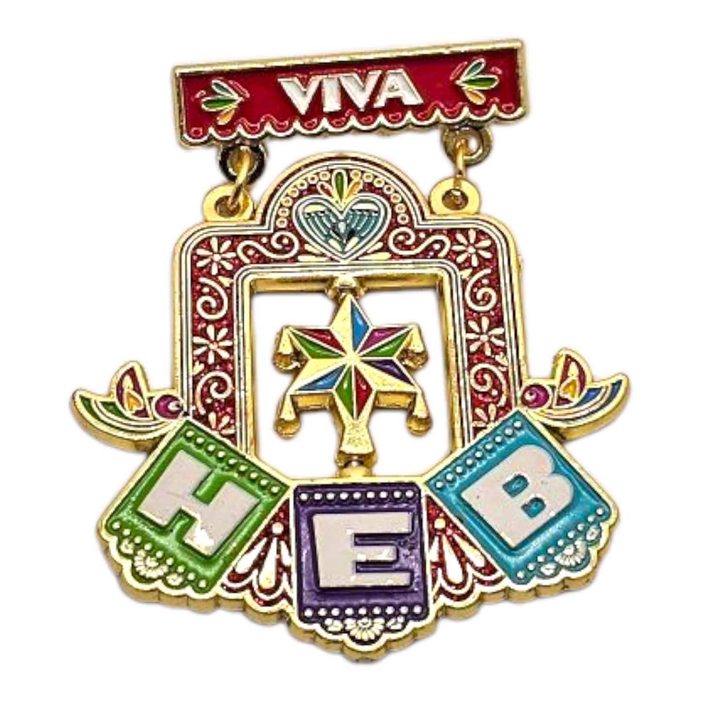 0 HEB Spinner Pinata Arch Viva Fiesta Medal