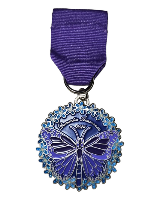 2024 Dementia Awareness "Purple Butterfly" Fiesta Medal