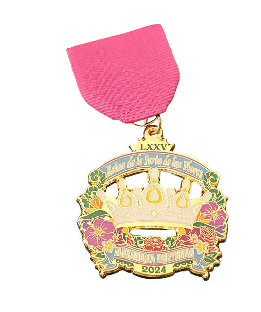 2024 "Alexandria Werthman" Official Feria de las Flores Fiesta Medal