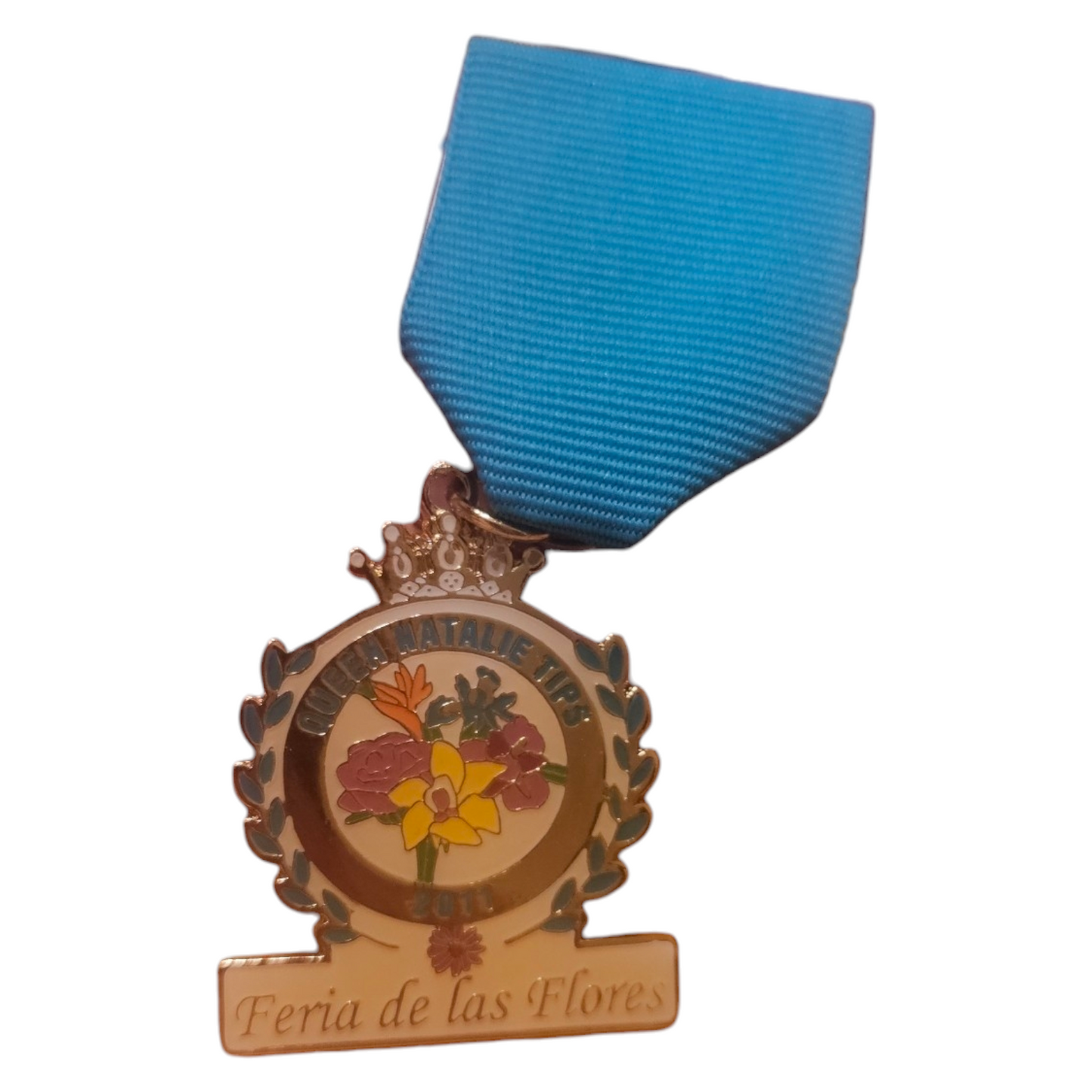 2011 "Natalie Tips" Official Feria de las Flores Queen Fiesta Medal