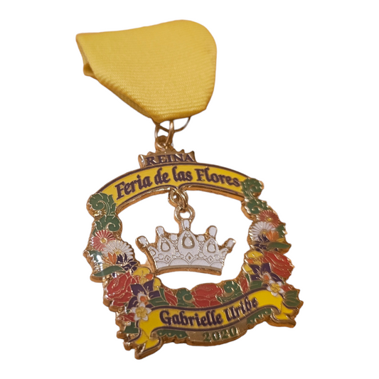 2020 "Gabrielle Uribe" Official Feria de las Flores Queen fiesta Medal