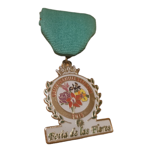 2015 "Gabrielle Hargrove" Official Feria de las Flores Queen Fiesta Medal