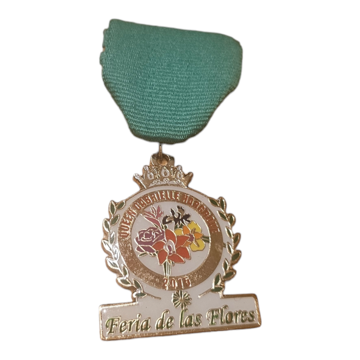2015 "Gabrielle Hargrove" Official Feria de las Flores Queen Fiesta Medal