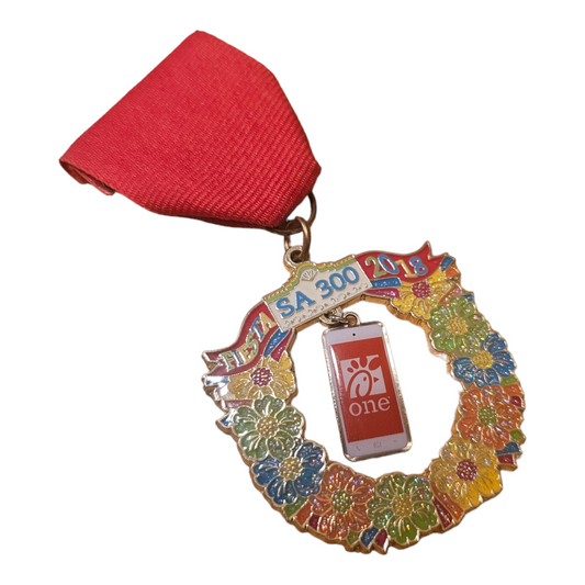 2018 Chick-Fil-A "SA 300 Wreath" Fiesta Medal