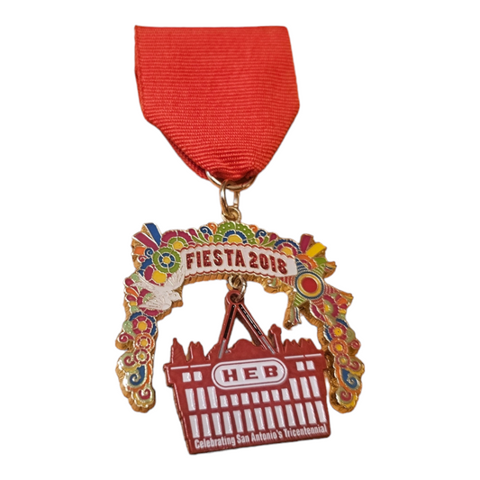 2018 HEB " Dangle Basket" Fiesta Medal