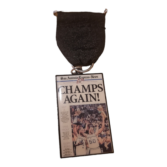2016 Spurs "Champs Again" Express News Fiesta Medal