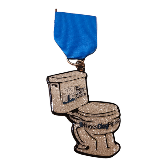 0 SAWS "Glitter Toilet" Fiesta Medal
