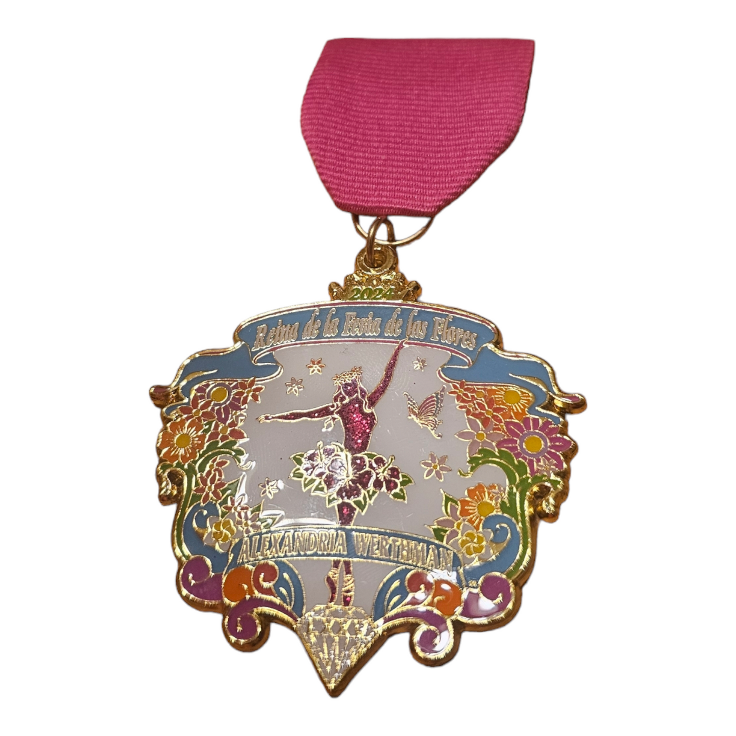 2024 Reina de la Feriade las Flores "Alexandria Werthman" Fiesta Medal