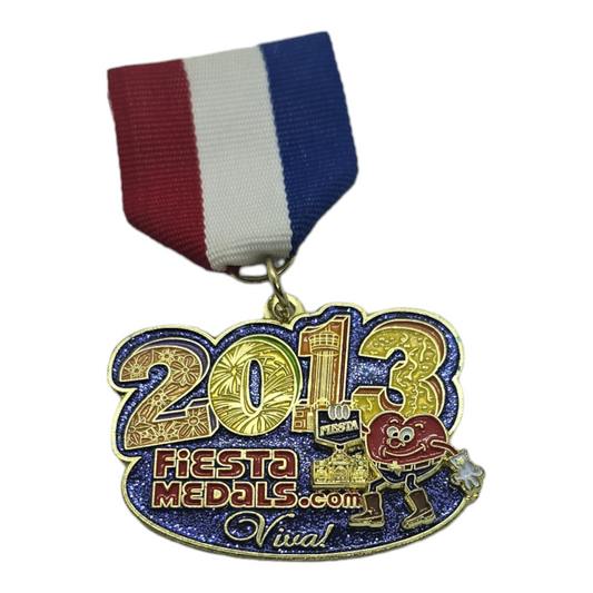 2013 Fiestamedals.com "3d Heart Alamo" Fiesta Medal