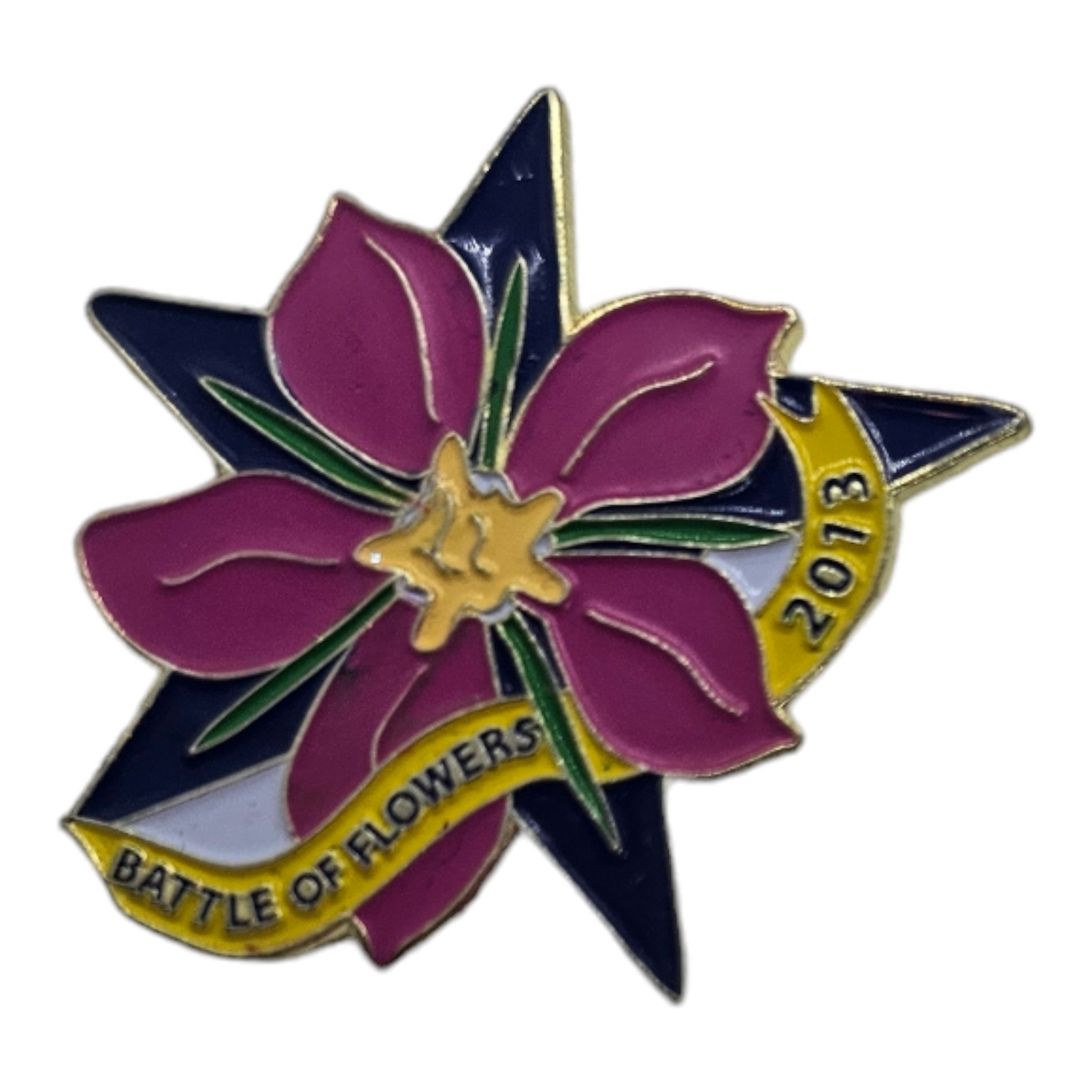 2013 Battle of Flowers "Flower" Pin