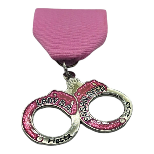 2013 Lady DA Susan Reed "Pink Cuffs" Fiesta Medal
