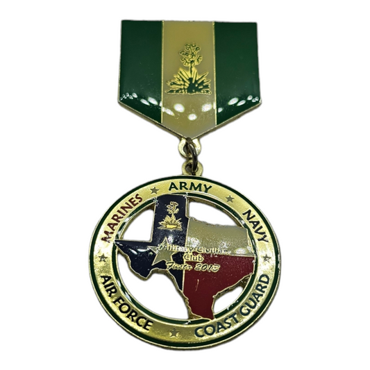 2013 Military Civilian Club "Texas Coin" Fiesta Medal