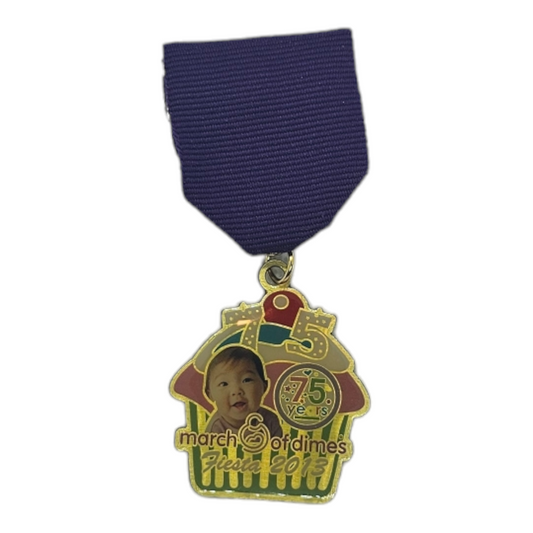 2013 March of Dimes "75 years Baby" Fiesta Medal