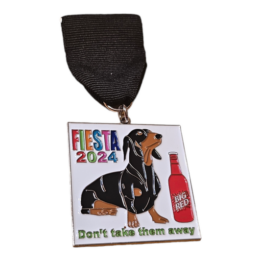 2024 Dachshund Weiner Weenie Dog "Big Red" Fiesta Medal