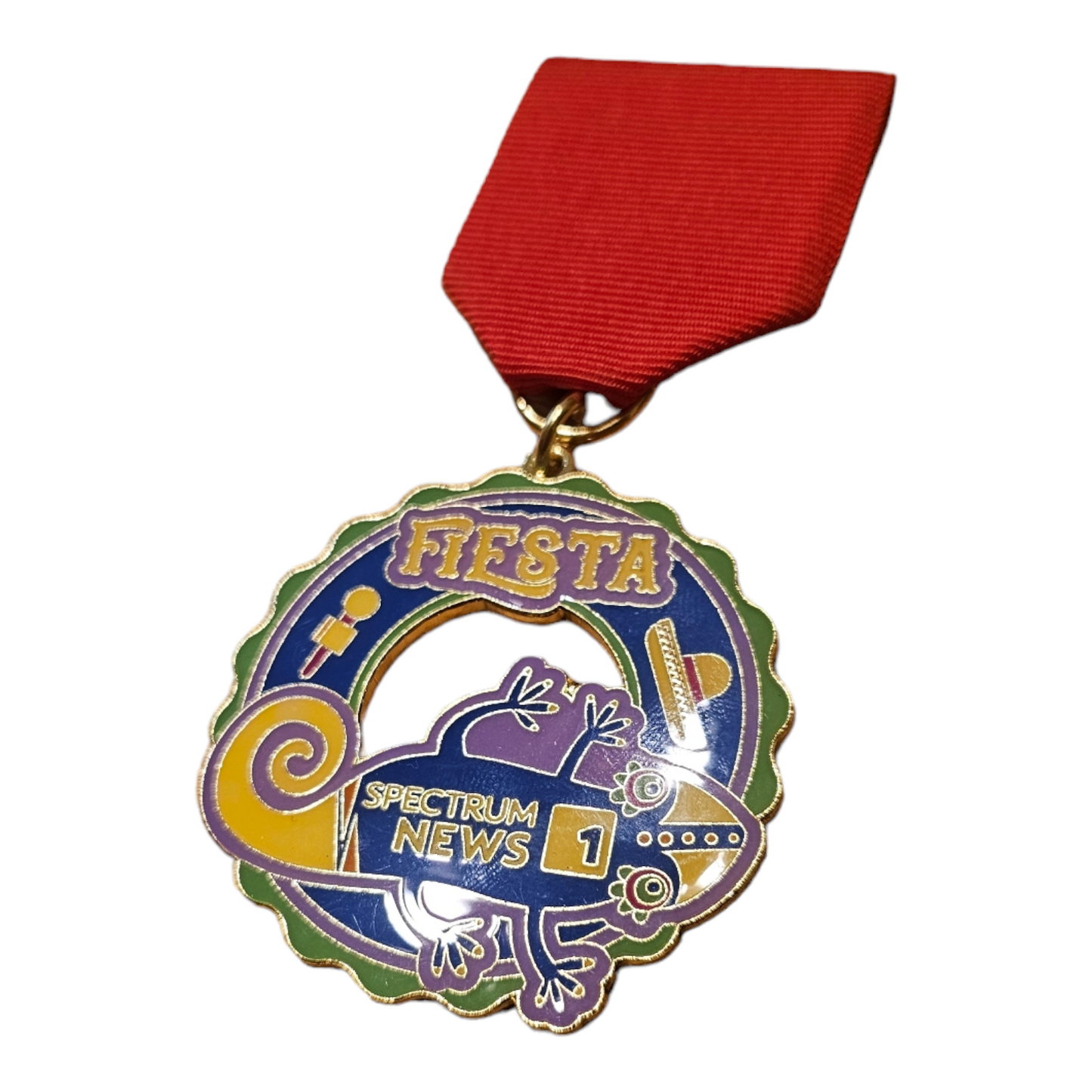 0 Spectrum News 1 "Lizard" Fiesta Medal