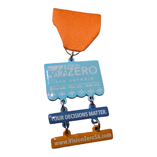 0 Vision Zero "Flag Drape" Fiesta Medal